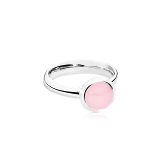 BOUTON Ring small pinker Chalcedon