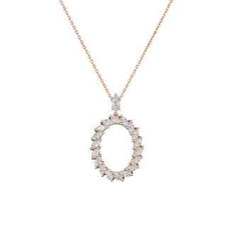 L'Heure du Diamant Marquise Anhänger mit Halskette