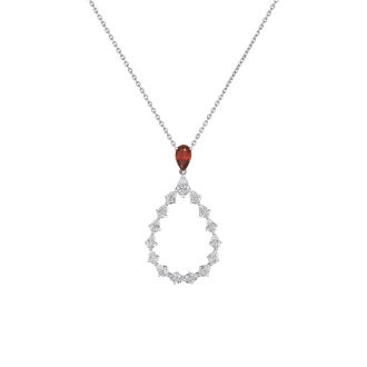 L'Heure Du Diamant Drop Anhänger mit Halskette