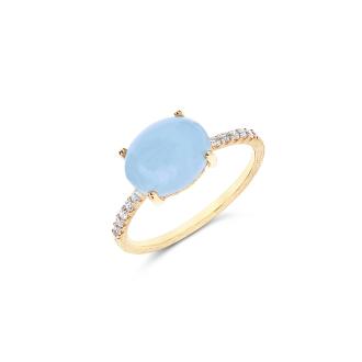 Dancing Azure Ring