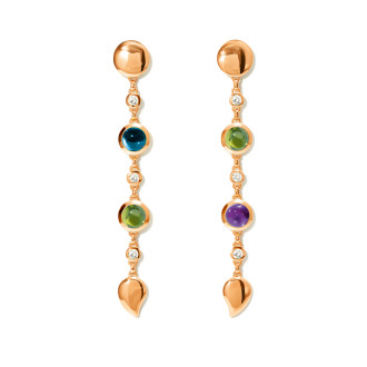 BOUTON Long Ohrringe in 'Aurora' mit Diamanten