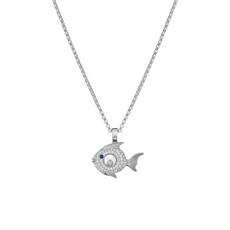 Happy Diamonds Fish Anhänger mit Halskette