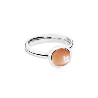 BOUTON Ring small Brauner Mondstein
