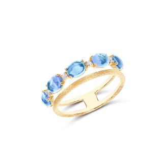 Dancing Azure Ring