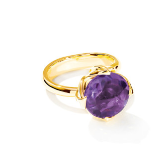 TULIP Ring Large mit Amethyst