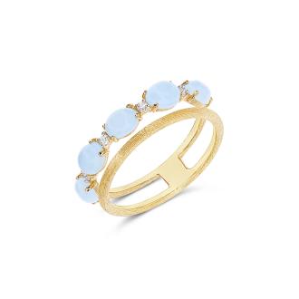 Dancing Azure Ring