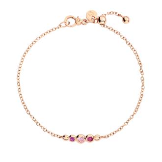 Armband Bollicine Roségold bunte Steine