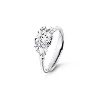 Winter Frost Solitaire Ring