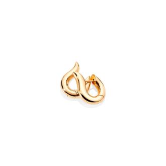 SIGNATURE Hoop Ohrringe small 18K Gelbgold