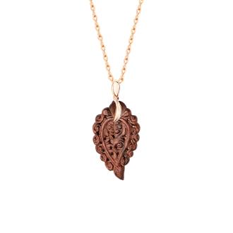 INDIA Leaf Anhänger Small Snakewood