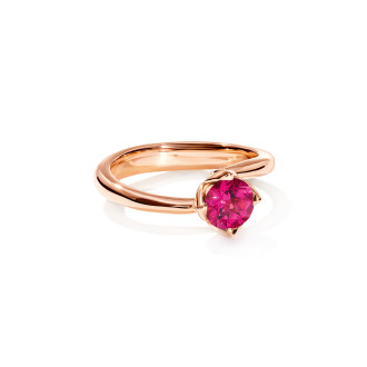 TULIP Ring XS mit rosa Turmalin