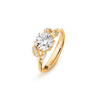 Winter Frost Solitaire Ring