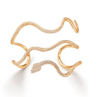 Snakes-Armreif In Pavé-Fassung