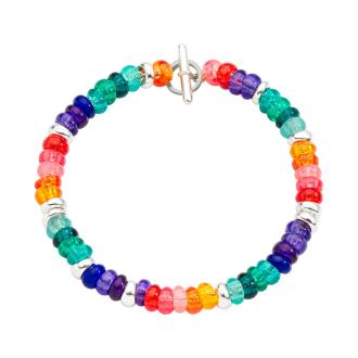  Armband Rondelle Rainbow