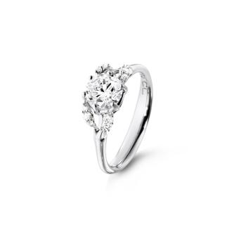 Winter Frost Solitaire Ring