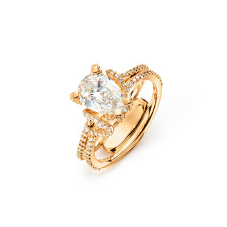 Love Bands Solitaire Ring