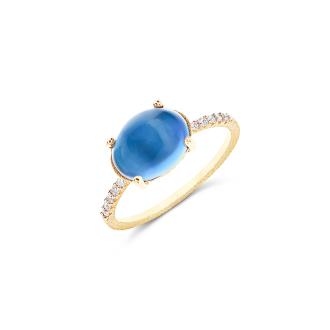 Dancing Azure Ring