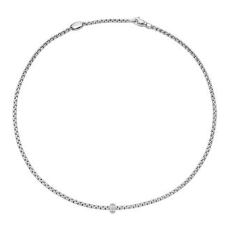 Eka Halskette mit Diamanten in Rautenfassung