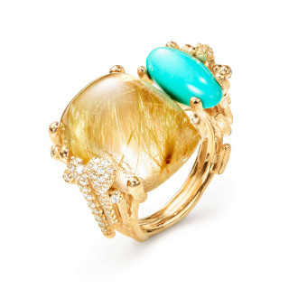 BoHo Doppelring Pavé
