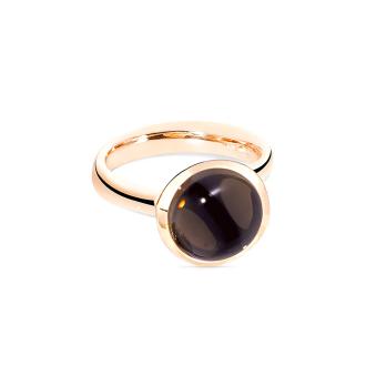BOUTON Ring large Rauchquarz