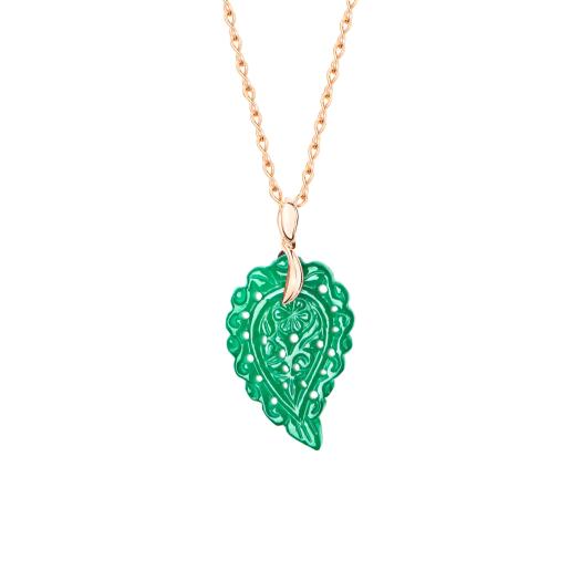 Tamara Comolli - INDIA Leaf Anhänger Small Grüner Onyx