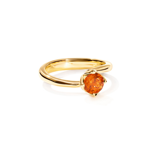 Tamara Comolli - TULIP Ring XS mit Mandarin Granat
