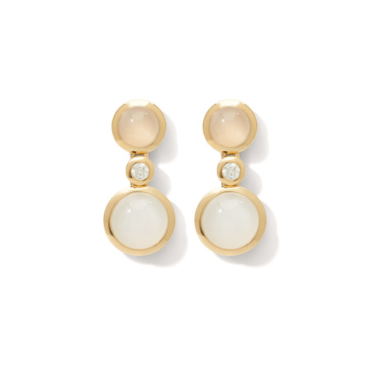 Tamara Comolli - BOUTON Ohrhänger 2 Cabochons 'Sand'