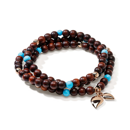 Tamara Comolli - INDIA Armband mit Snakewood und Türkis Medium