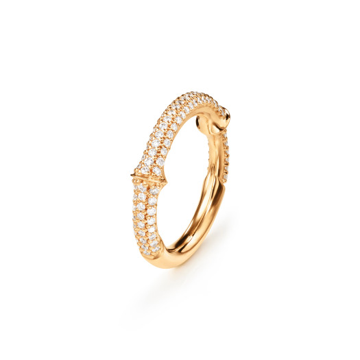 Ole Lynggaard Copenhagen - Nature Ring IV mit Diamant-Pavé