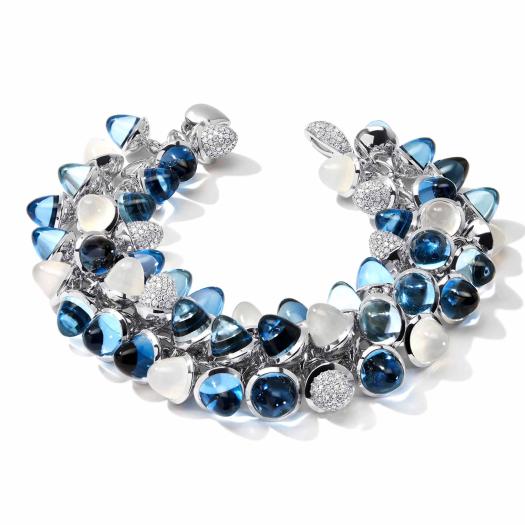 Tamara Comolli - MIKADO Flamenco Armband Ocean mit Diamond Pavé 