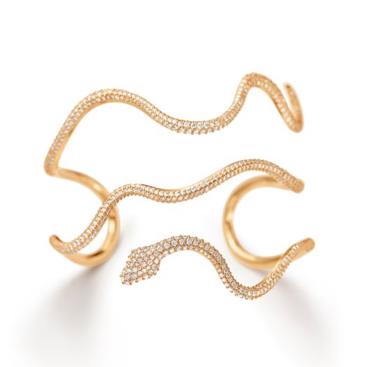 Ole Lynggaard Copenhagen - Snakes-Armreif In Pavé-Fassung