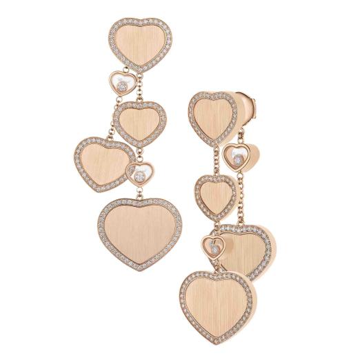 Chopard - Happy Hearts Golden Hearts Ohrhänger