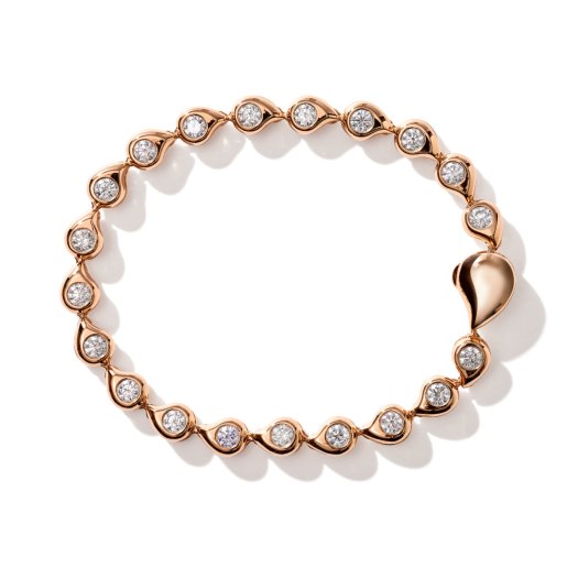 Tamara Comolli - SNOWFLAKES Armband Rivière Classic / 'Blush' 