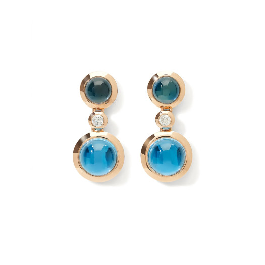 Tamara Comolli - BOUTON Ohrhänger 2 Cabochons 'Sky'