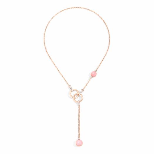 Pomellato - Nudo Rosenquarz Lariat-Kette