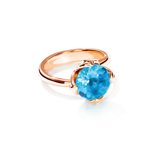 Tamara Comolli - TULIP Ring Small mit Swiss Topas