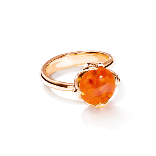 Tamara Comolli - TULIP Ring Small mit Mandarin Granat