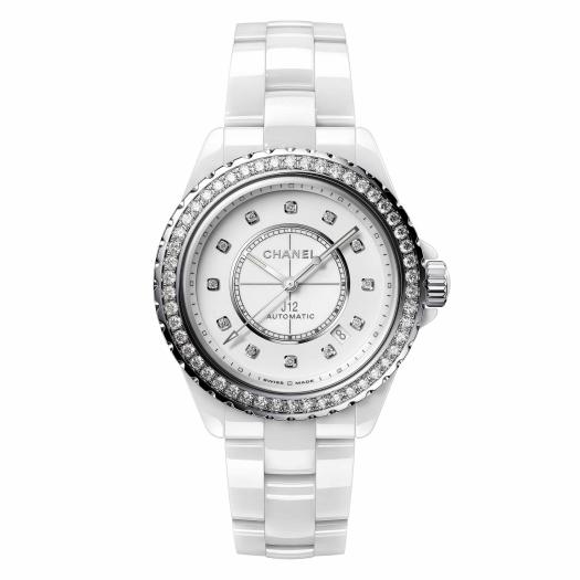 CHANEL - J12 MANUFAKTURKALIBER 12.1 DIAMANTLÜNETTE Uhr, 38 mm