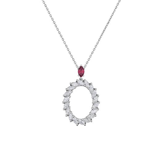 Chopard - L'Heure du Diamant Marquise Anhänger mit Halskette