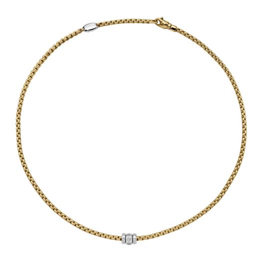 FOPE - Eka Halskette mit Diamanten in Rautenfassung