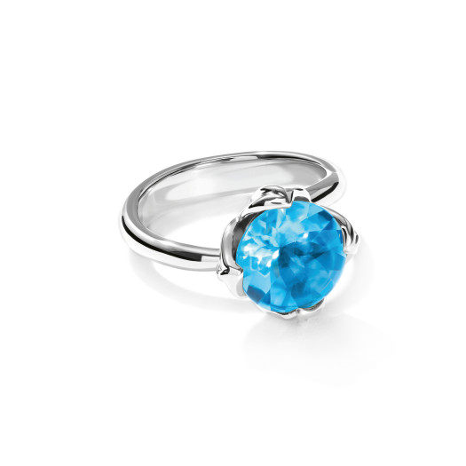 Tamara Comolli - TULIP Ring Small mit Swiss Topas