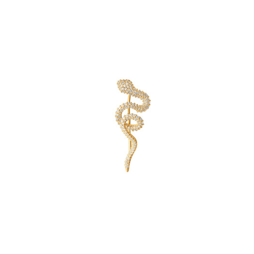 Ole Lynggaard Copenhagen - Snakes Ohrring mit Diamant-Pavé