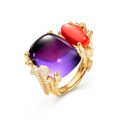 Ole Lynggaard Copenhagen - BoHo Doppelring mit Diamant-Pavé