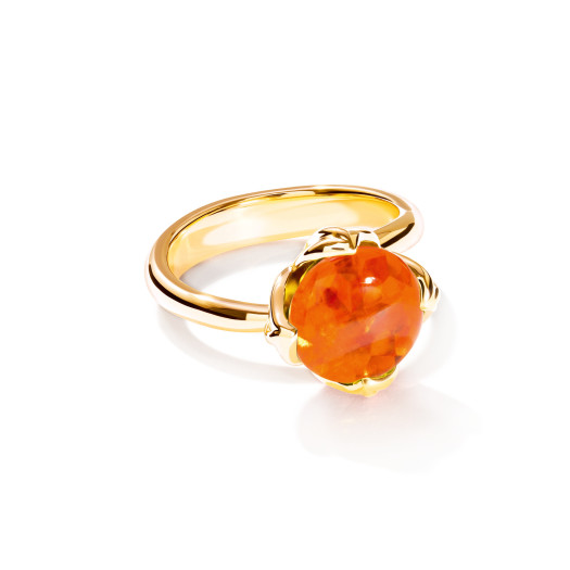 Tamara Comolli - TULIP Ring Small mit Mandarin Granat