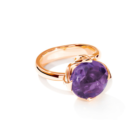 Tamara Comolli - TULIP Ring Large mit Amethyst