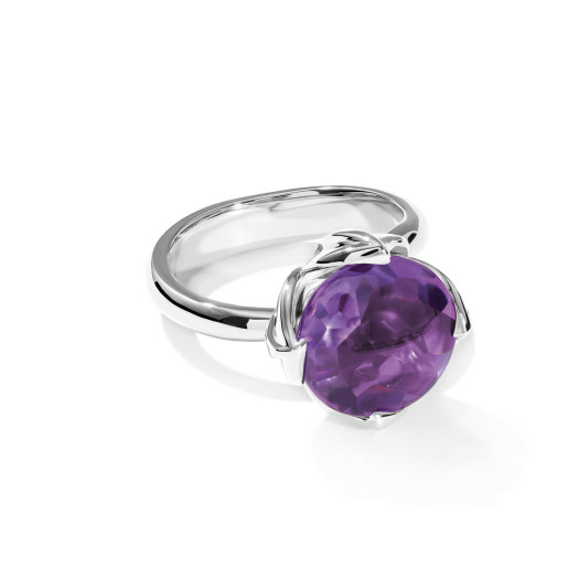 Tamara Comolli - TULIP Ring Large mit Amethyst