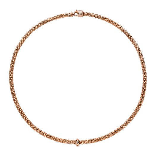 FOPE - Solo Halskette mit weißem Diamanten