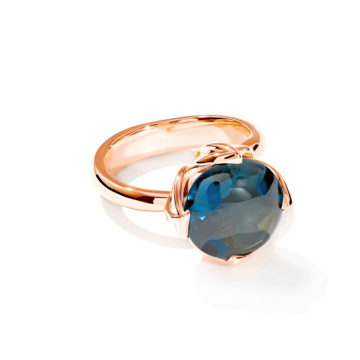 Tamara Comolli - TULIP Ring Large mit London Topas