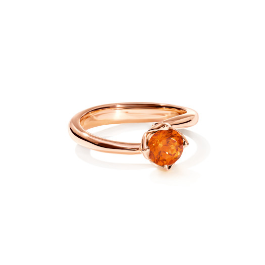 Tamara Comolli - TULIP Ring XS mit Mandarin Granat