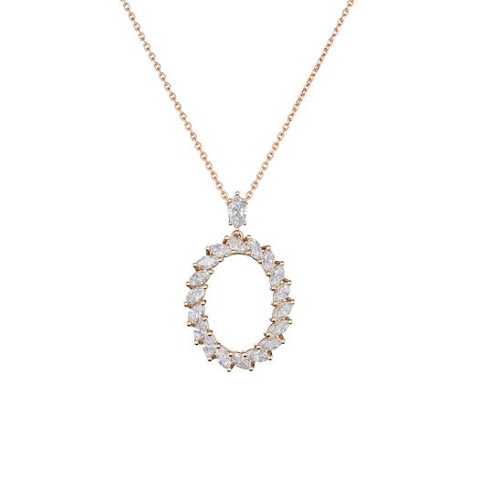 Chopard - L'Heure du Diamant Marquise Anhänger mit Halskette
